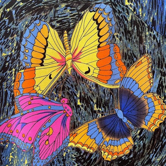 Queen Mulock Butterfly Print Button Down Dress - Picture 5 of 7